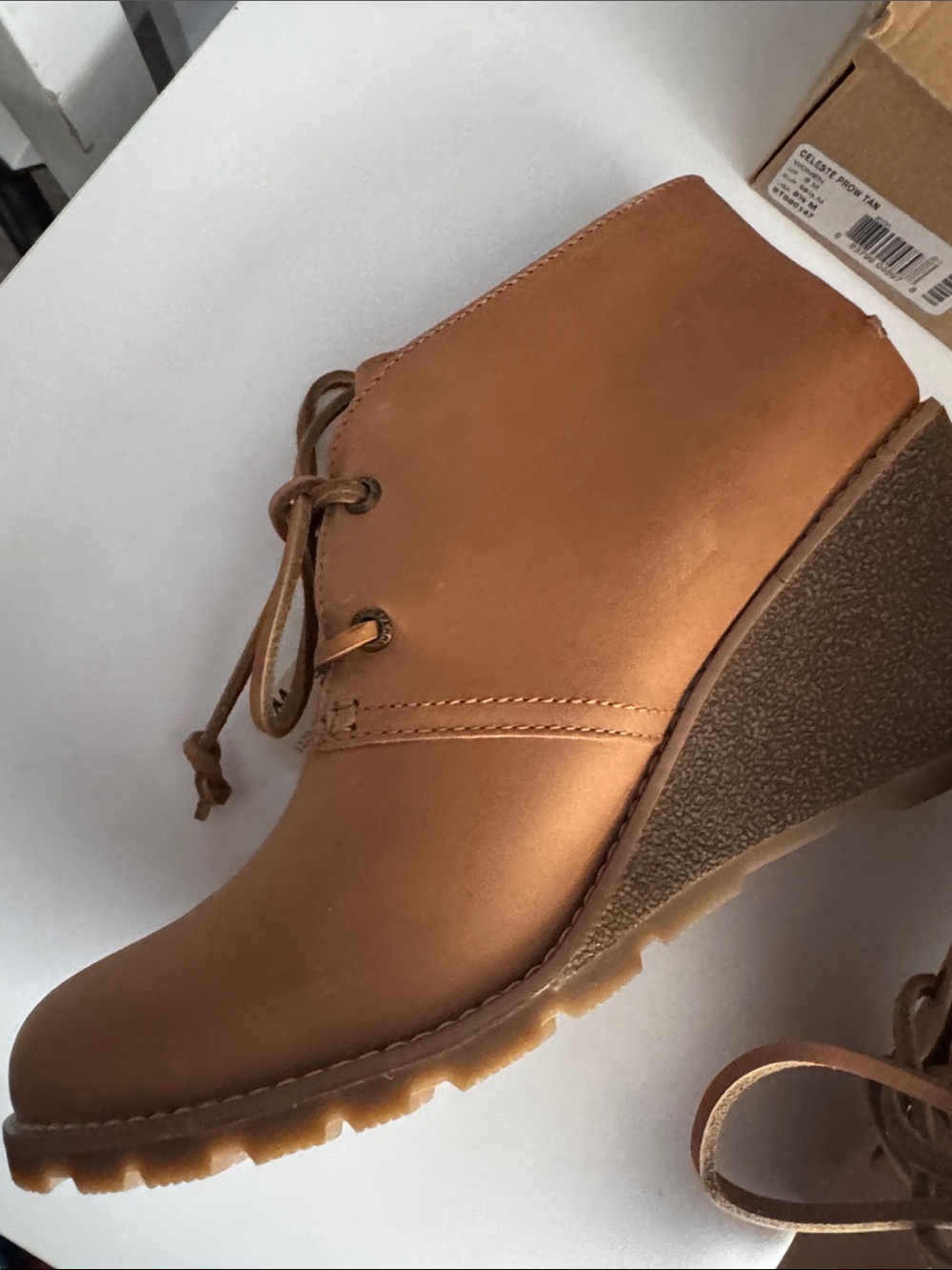 Sperry Tan Leather Chukka Boots with Lace-Up Front - Picture 7 of 14